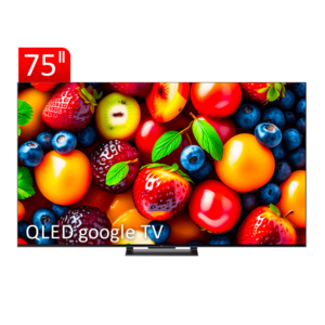 تلویزیون QLED UHD 4K هوشمند google TV تی سی ال مدل C745 سایز 75 اینچ