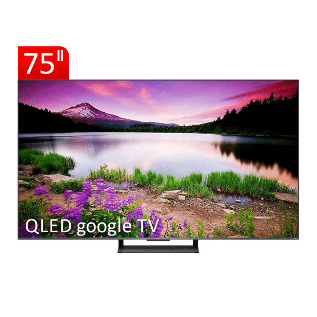 تلویزیون QLED UHD 4K هوشمند google TV تی سی ال مدل C735 سایز 75 اینچ