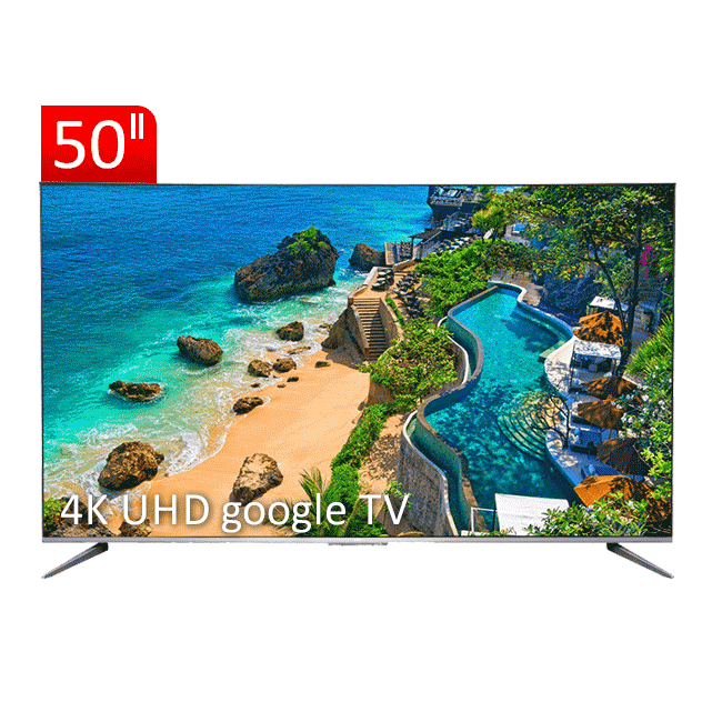تلویزیون UHD 4K هوشمند google TV تی سی ال مدل P735 سایز 50 اینچ