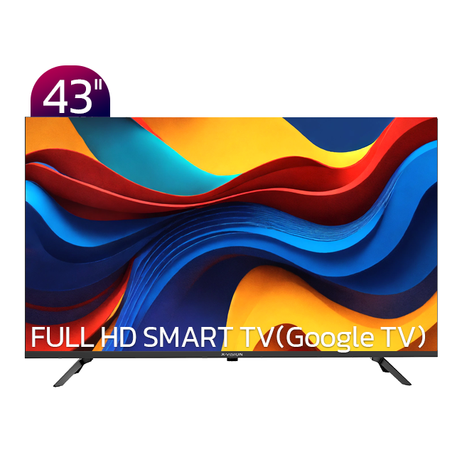 تلویزیون هوشمند ایکس ویژن مدل XC605 سایز 43 اینچ کیفیت FHD